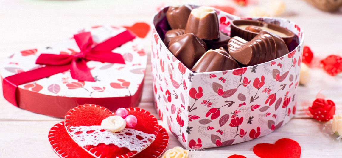 Valentines Day chocolates to France