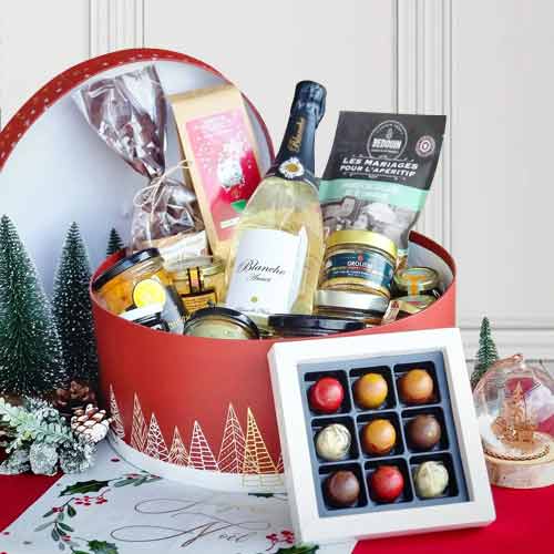 Wine and Cheese Gift Basket-Gift Basket to France