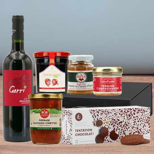Gourmet Delight Gift Box-Congratulations Wine Gift Baskets