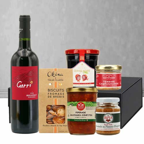 Gourmet Delight Gift Box-Congratulations Wine Gift Baskets