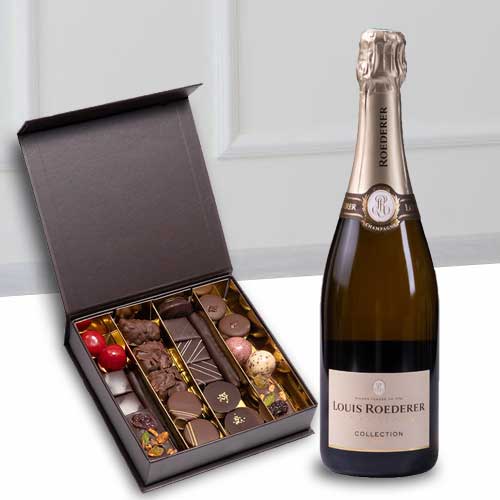  Louis Roederer Brut and Champagne-Send Wine and Chocolates to Nantes