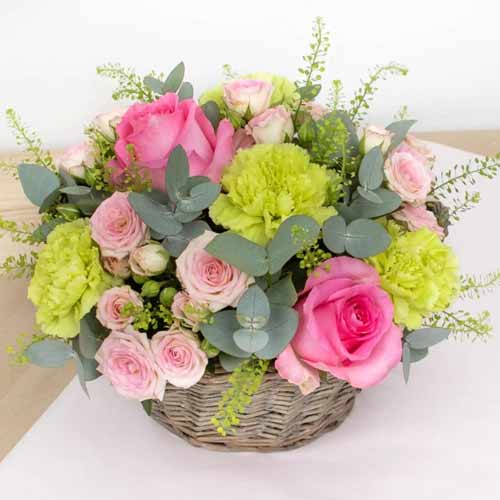 Floral Fusion Basket-Gift Basket to France