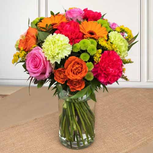 - Flower Delivery For Girlfriend | Rainbow Flower Bouquet