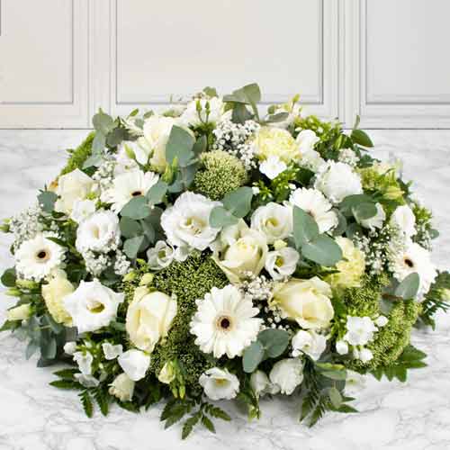 White Round Flower Arrangement