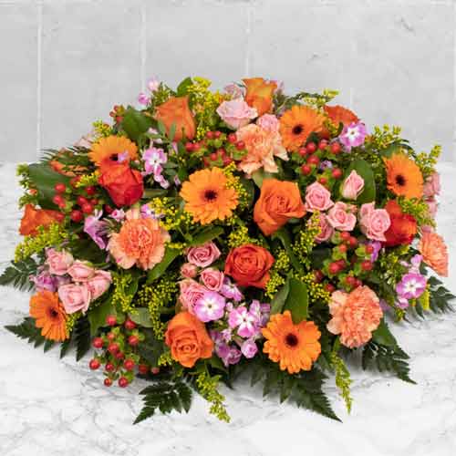 Elegant Roses And Seasonal Flower Arrangement-Next Day Flowers For Funeral