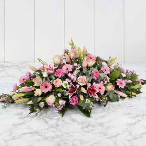 Elegant Flower Racket For Mourning-Sending Sympathy Flowers From Company