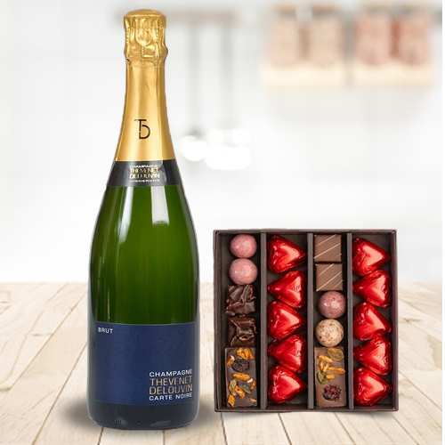 - Champagne And Chocolate Box For Mother's Day | Bruit Champagne And Chocolates 