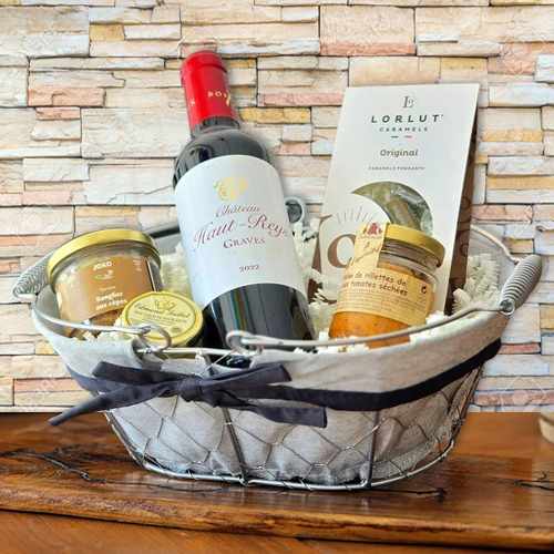 Refined French Aperitif-Gourmet Wine Hamper For Grandpa