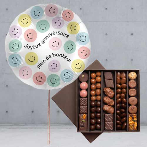 Aniversary Balloon Chocolate Hamper
