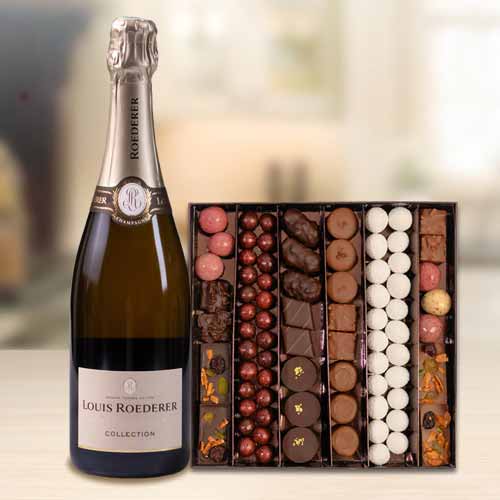 Festive Chocolates And Champagne