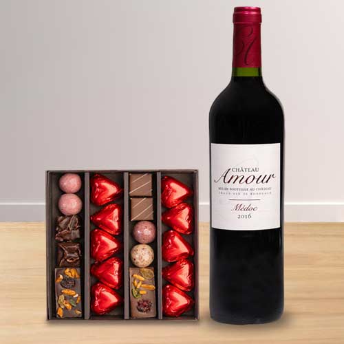 Wine And Chocolates For Mom