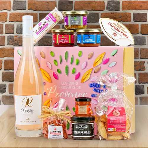 Gourmet Stroll In Provence Gift Box With Rosé Wine & French Delicacies | Taste Of Provence Gift Box 