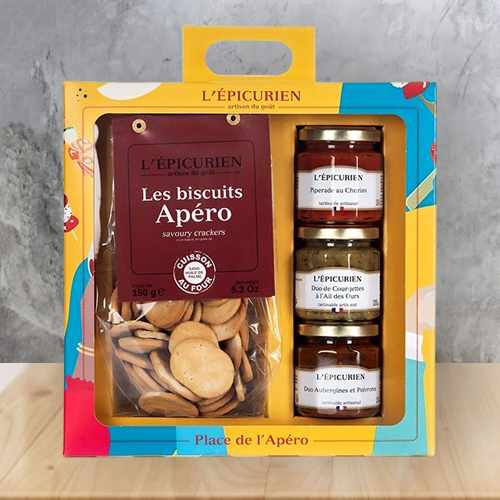 Appetizer Gift Set With Gourmet Spreads & Savory Olive Oil Biscuits | Appetizer Gift Set