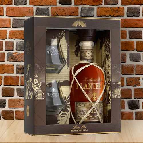 Planteray XO 20th Anniversary Rum Gift Set With 2 Elegant Glasses | Lovers Of Fine Rums 
