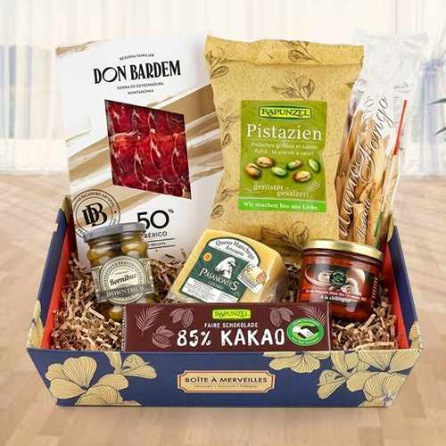 - Order Gourmet Gift Box For Anniversary/ Anniversary Ham And Cheese Gift Box Delivery | Rustic Gourmet Selection 