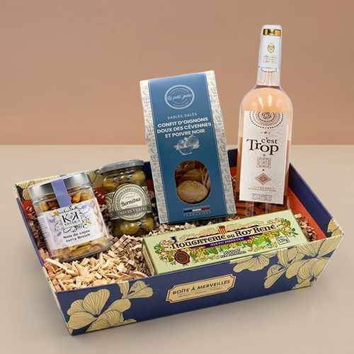 Rose Gourmet Gift-Online Rosé Wine Gift Hamper Delivery