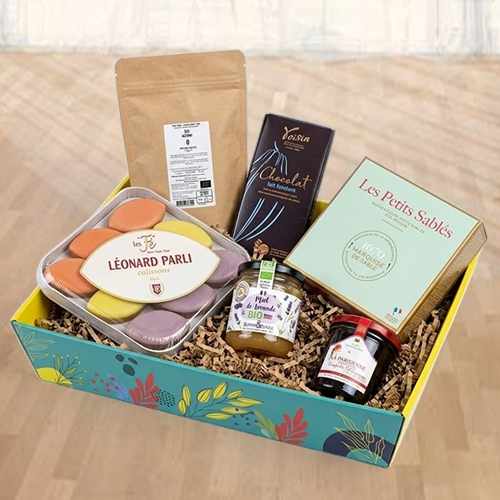 Tea And Sweet Delights-Send Tea Time Gift Hamper Online