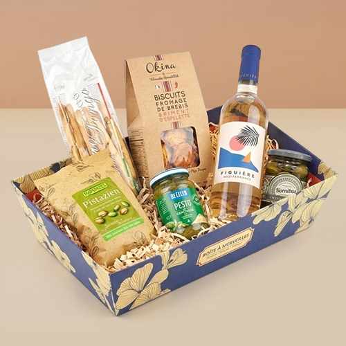 - White Wine & Gourmet Snack Gift Box Delivery | Mediterranean Aperitivo