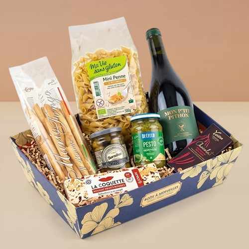 - Send Romantic Anniversary Gift Hamper - Red Wine & Gourmet Gift Box Delivery | Italian Pantry And Treats 