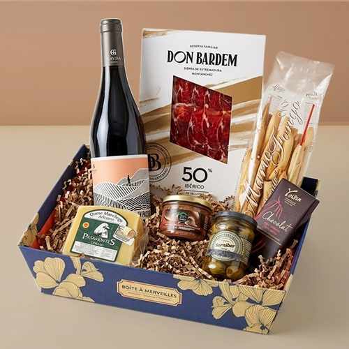 - Gourmet Red Wine Gift Hamper Delivery | Premium Savory Collection