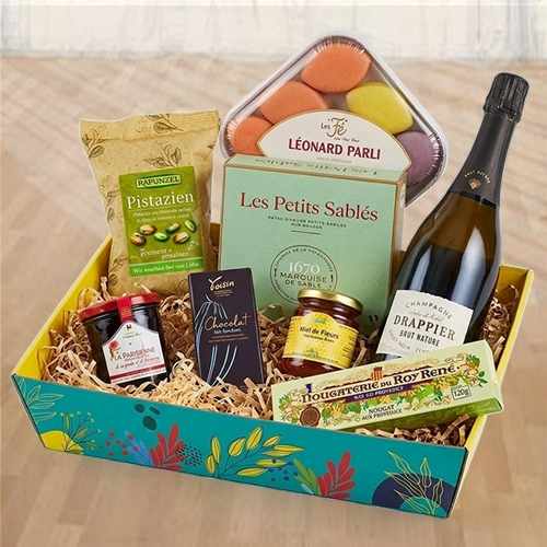 - Festive Champagne & Sweet Gift Box Delivery | French Gourmet Indulgence 