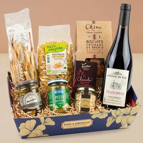- Gourmet Food & Red Wine Hamper | Mediterranean Wine And Gourmet