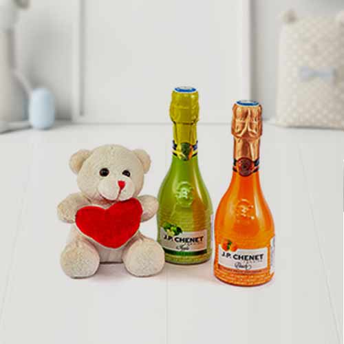 Champagne With Teddy Bear