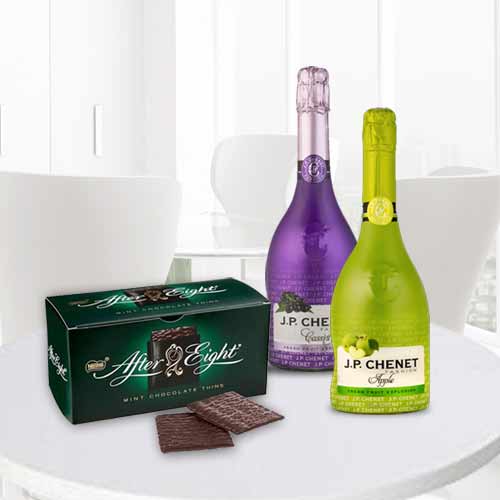 Champagne Love With Chocolate-Anniversary Gift For Mom