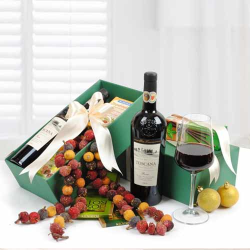 Italian Wine With Chocolates-Best Farewell Gift For Boss