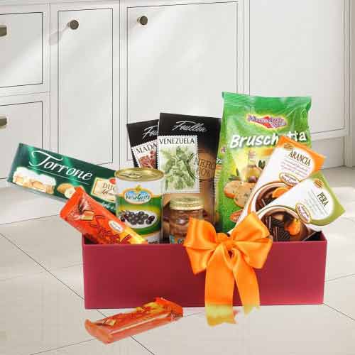 Snacks Chocolates Olive Oil-Hamper Birthday Delivery