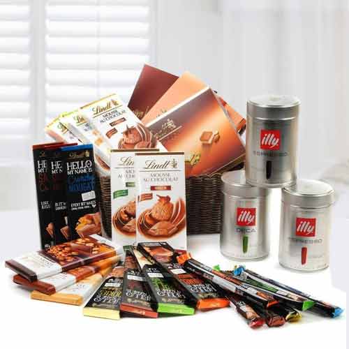 Illy Lover Basket-Anniversary Best Gift For Couple