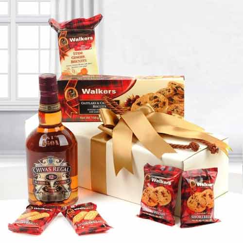 Walkers N Chivas Gift Box-Best Gift Baskets For Clients