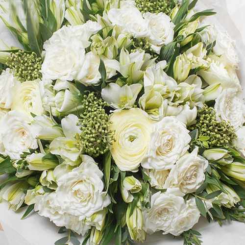 Unique Bouquet In White Tones-Send Her Flowers