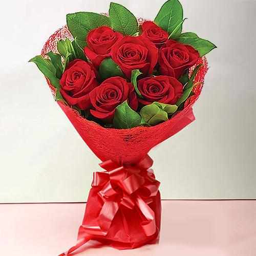 Wonderful Passion-Send Red Rose Bouquet To France